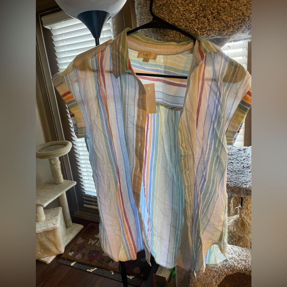 Linen button up shirt